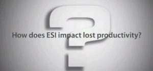 vido image - "how does ESI impact job productiviry?" over a question mark