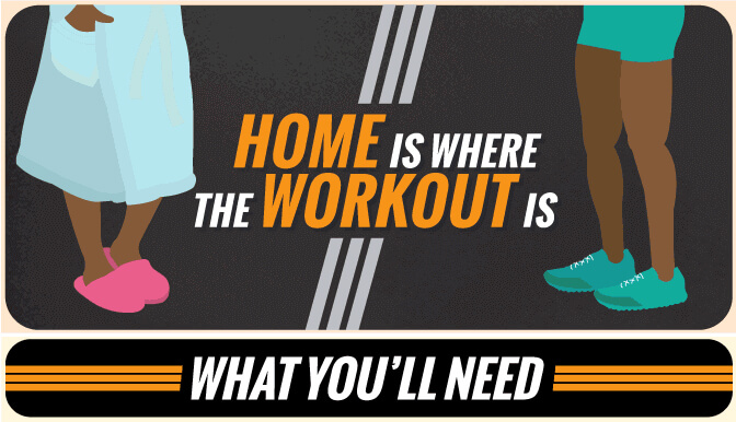 Can’t get to the gym? Try these ideas for exercising at home
