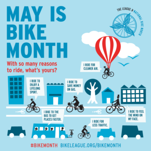 graphc poster for bike month
