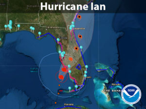 map of Hurricane Ian